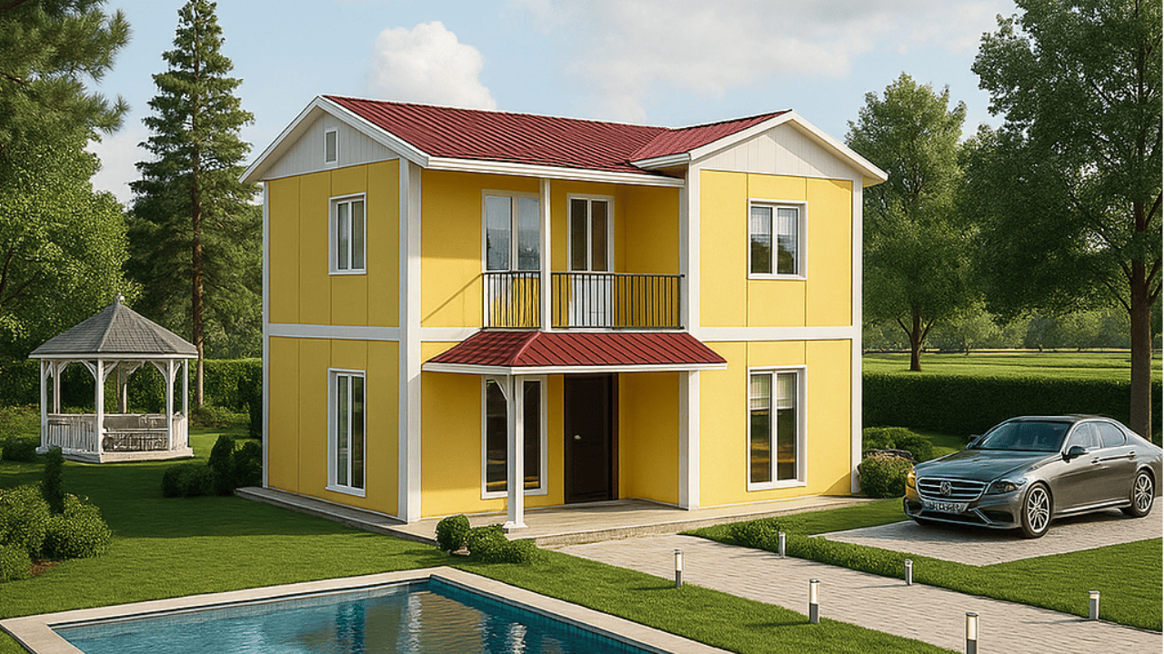 100 m² 2 Katlı Prefabrik Ev