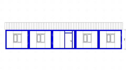 105 m² Birleşimli Ofis Konteyner