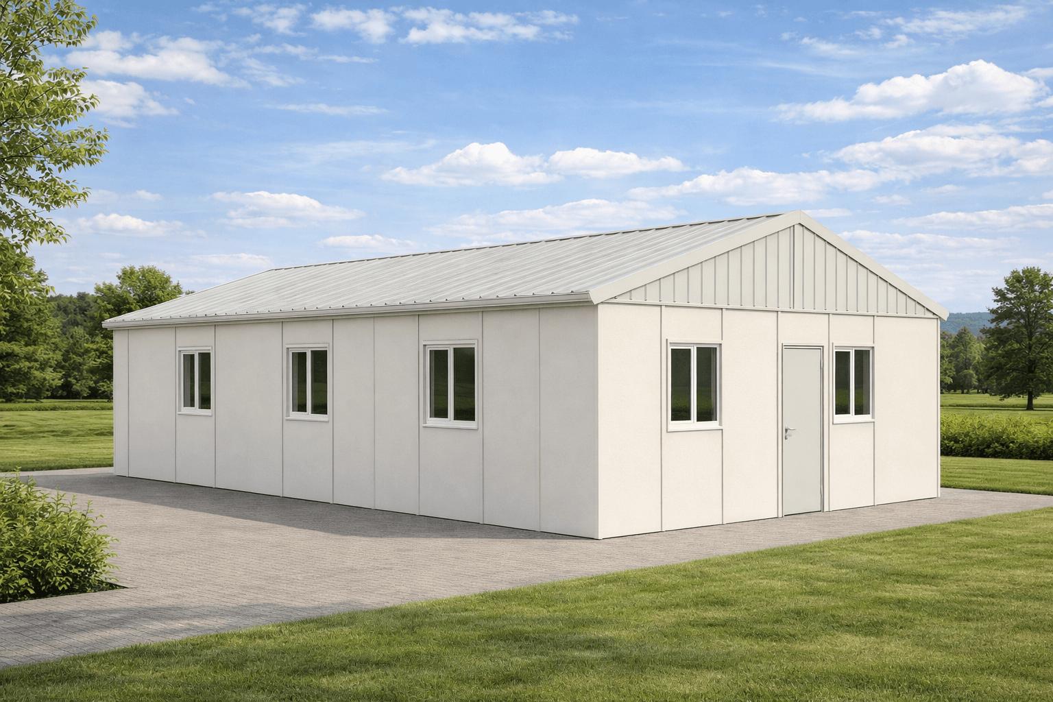 113 m² Prefabrik Karma Şantiye