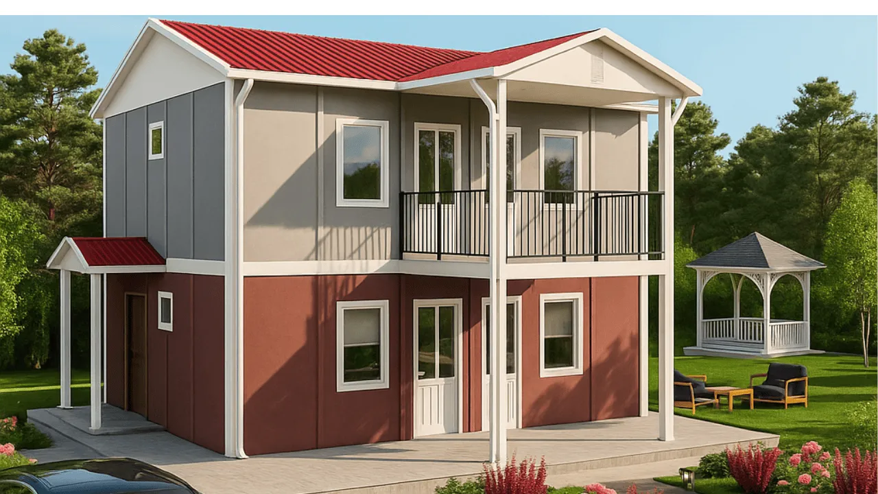 İki Katlı Prefabrik Ev Fiyatı 114 m²
