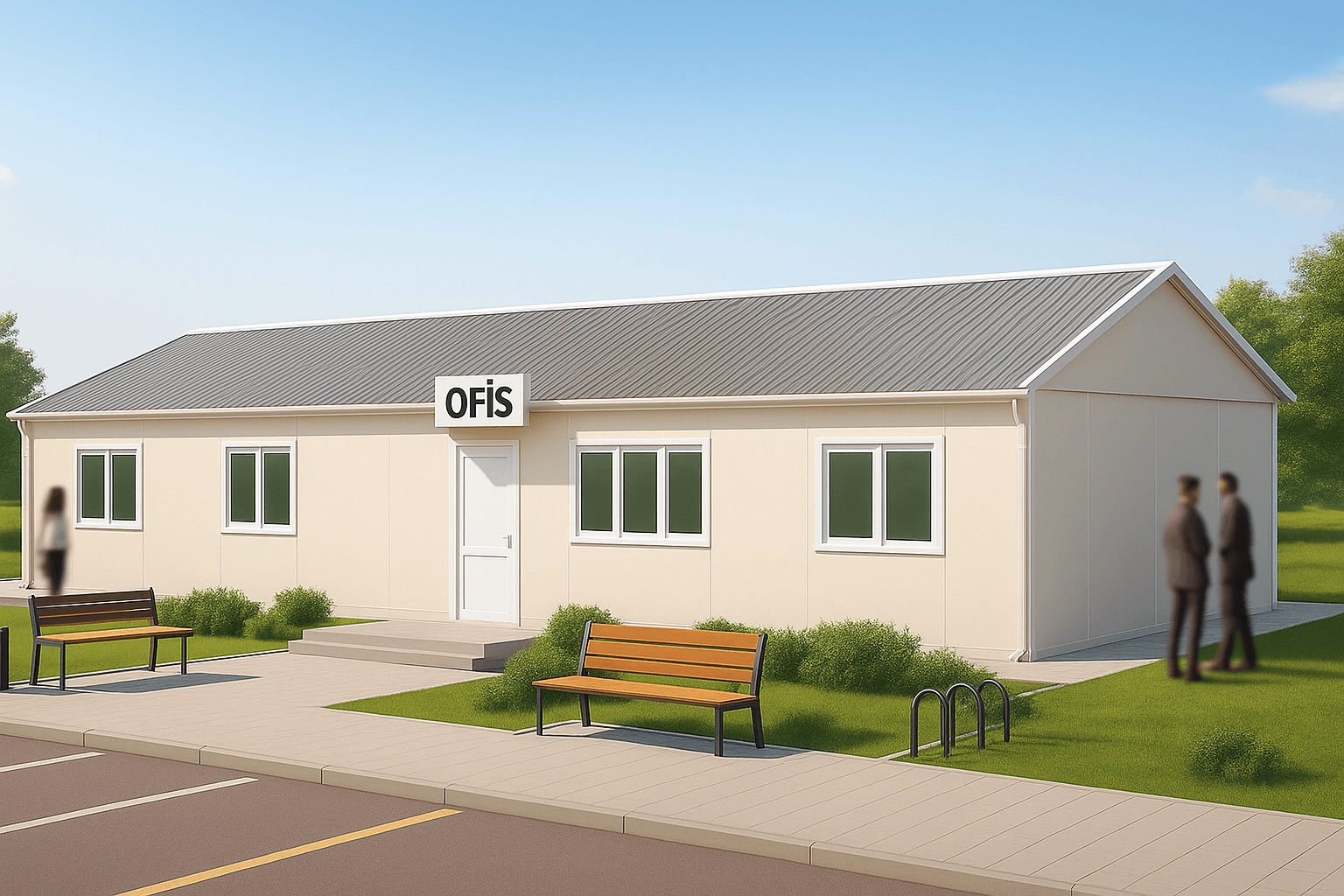 114 m² Prefabrik Ofis