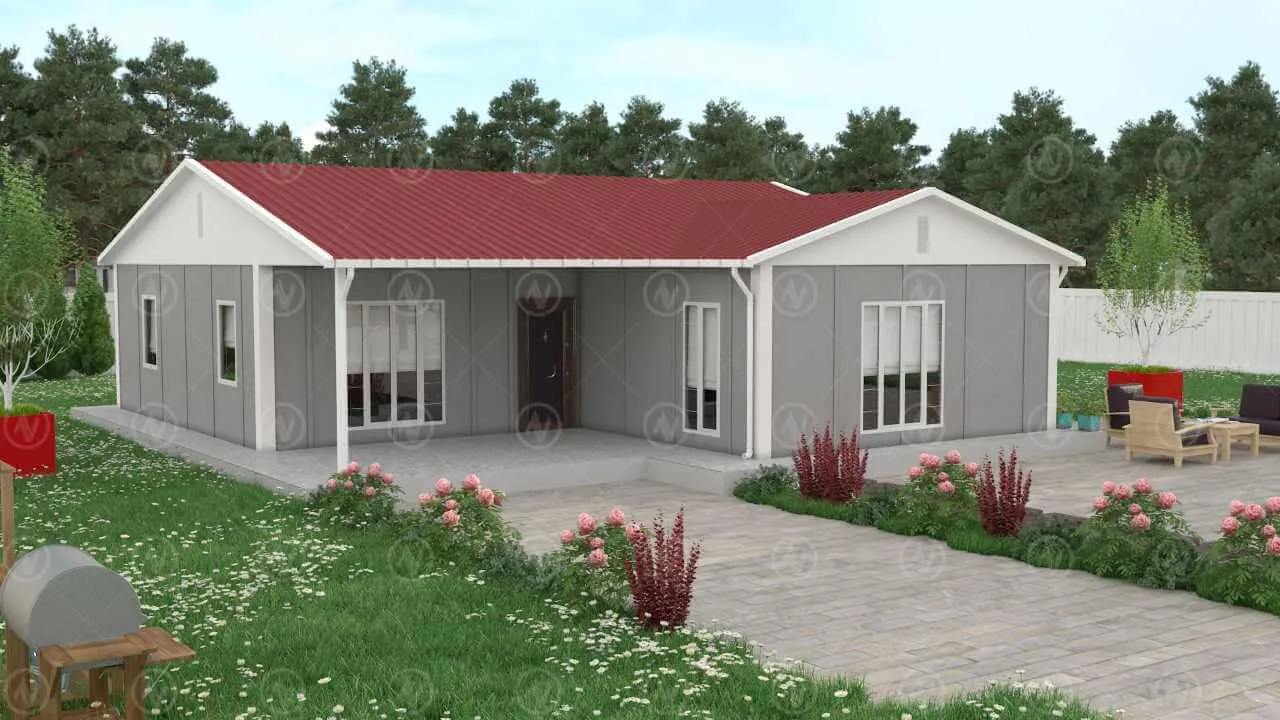 Tek Katlı Prefabrik Ev Fiyatı 114 m²