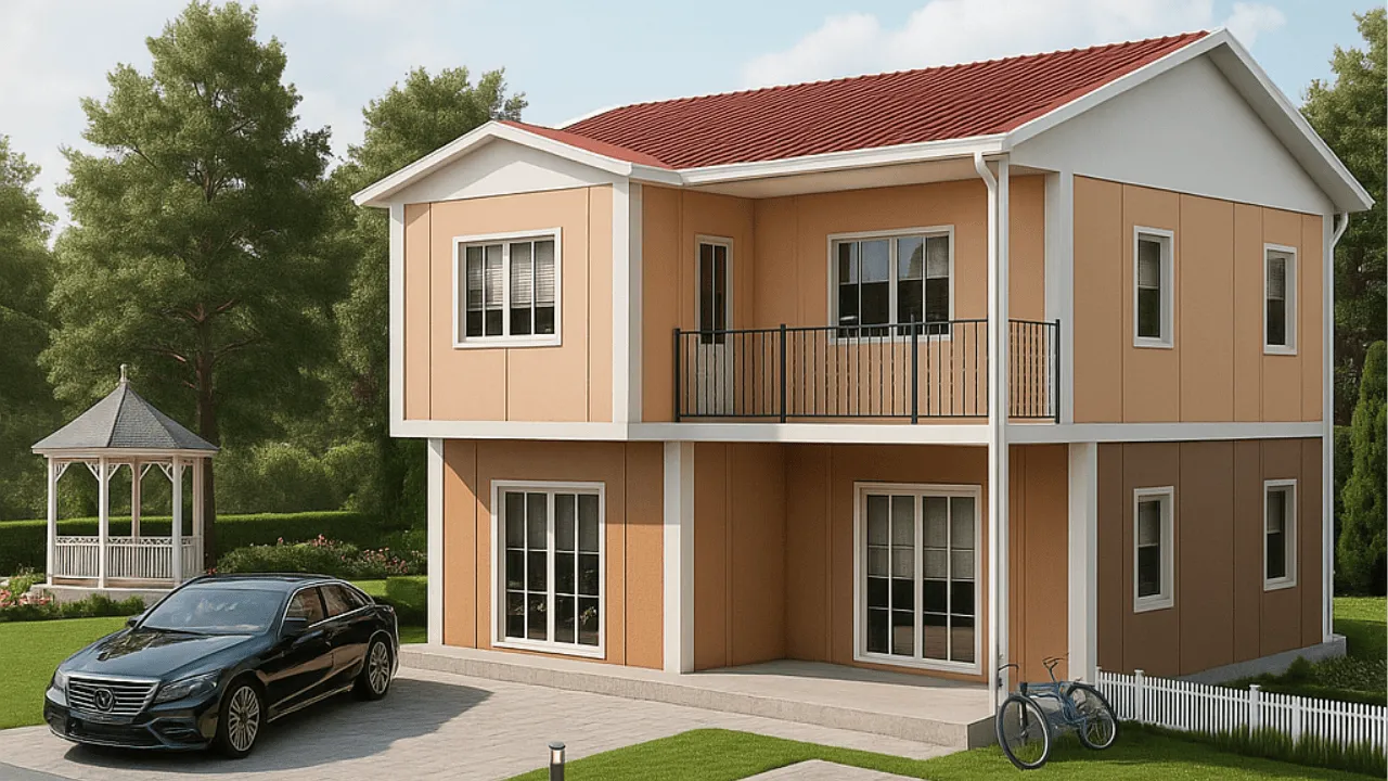 İki Katlı Prefabrik Ev Fiyatı 122 m²