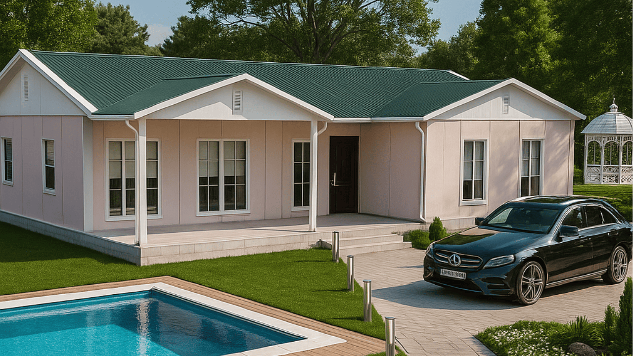 123 m² Prefabrik Ev