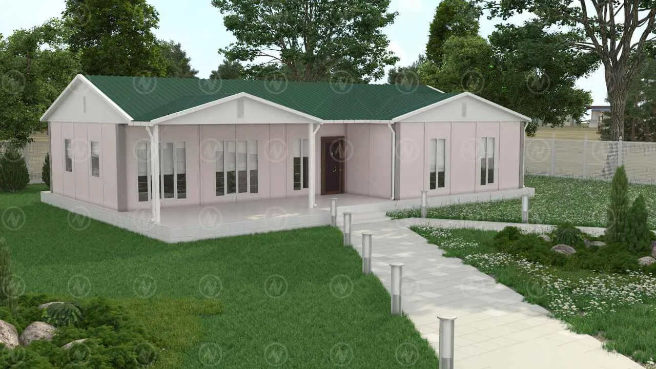 Tek Katlı Prefabrik Ev Fiyatı 123 m²