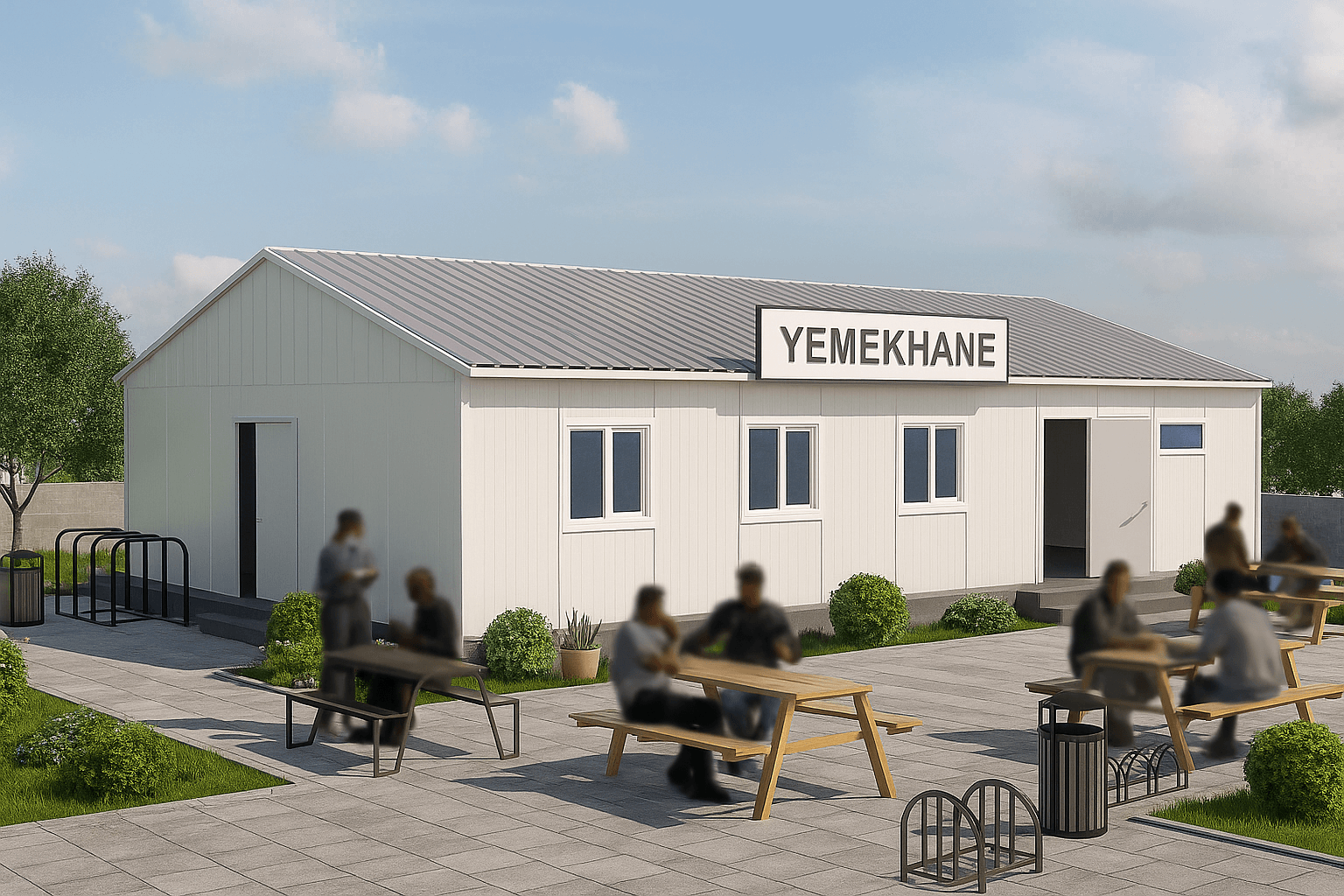 124 m² Prefabrik Yemekhane