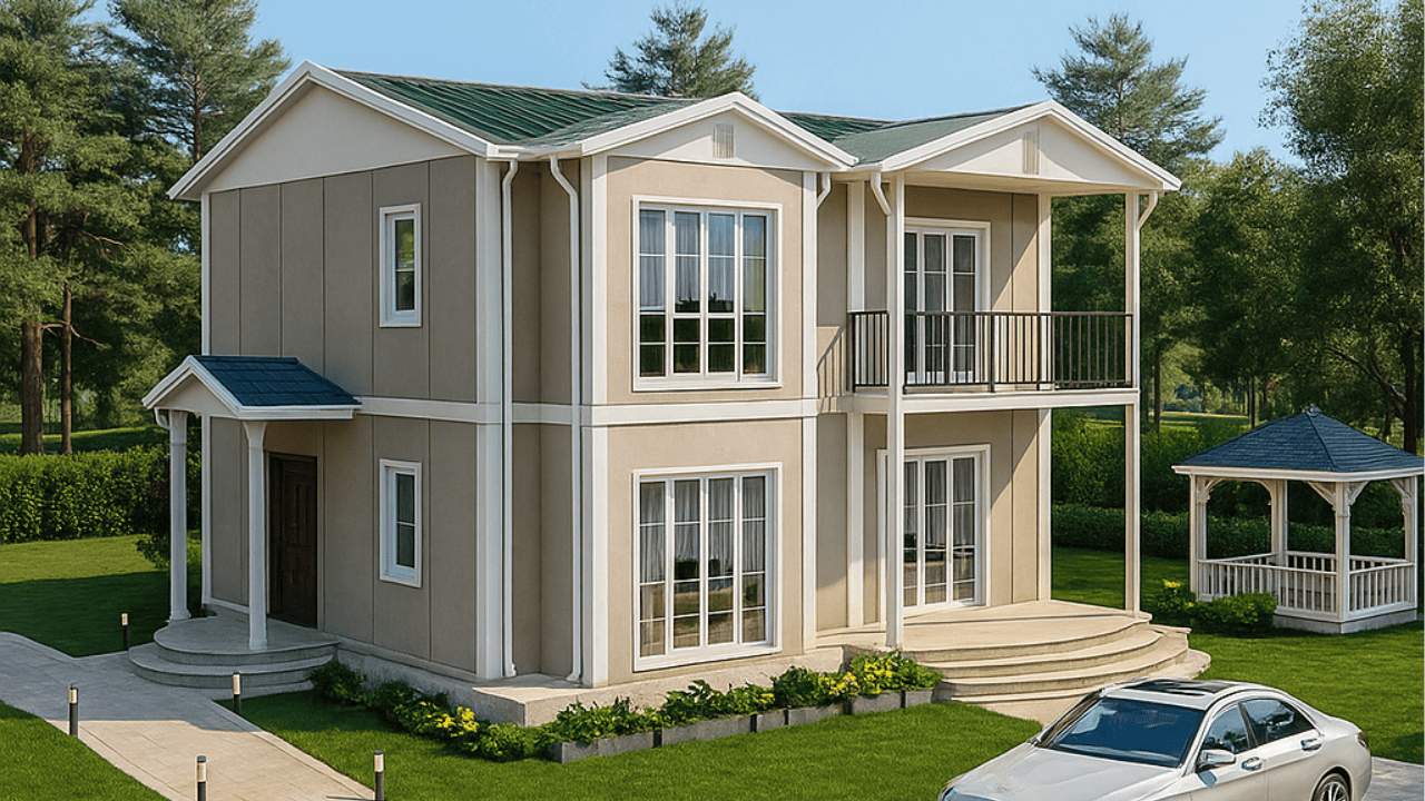 136 m² 2 Katlı Prefabrik Konut