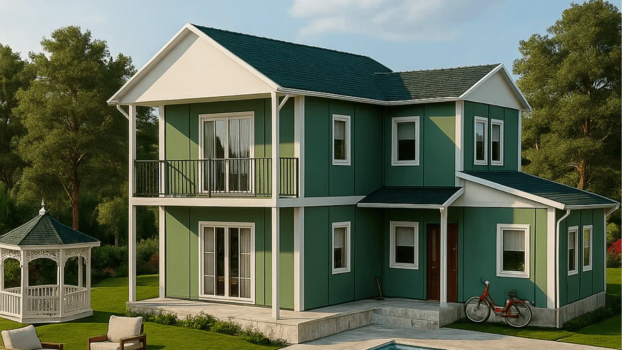 İki Katlı Prefabrik Ev Fiyatı 145 m²