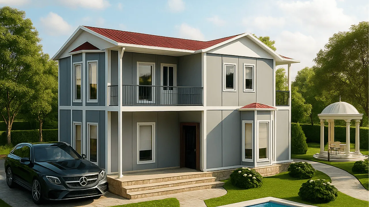 İki Katlı Prefabrik Ev Fiyatı 155 m²