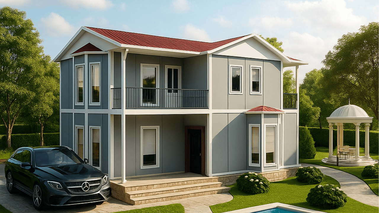 155 m² 2 Katlı Prefabrik Ev