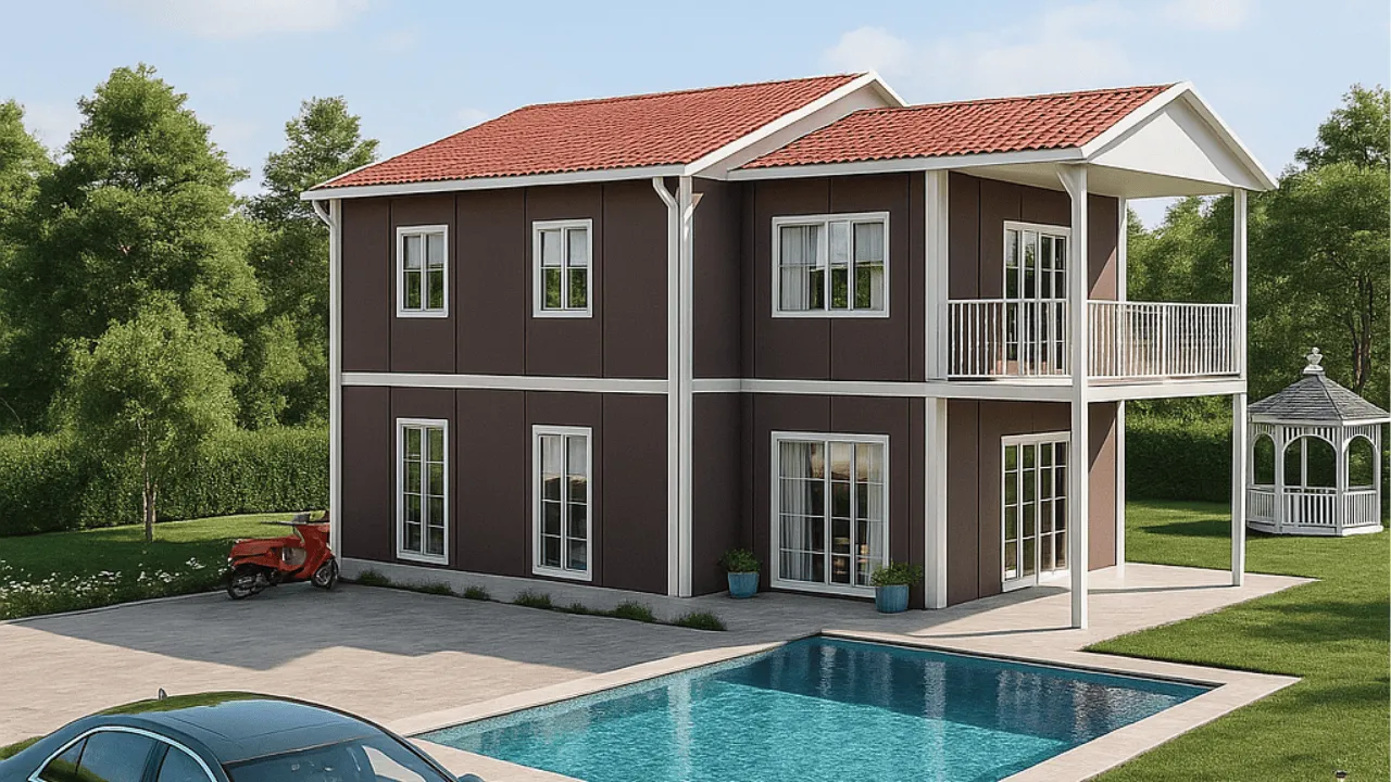 İki Katlı Prefabrik Ev Fiyatı 165 m²