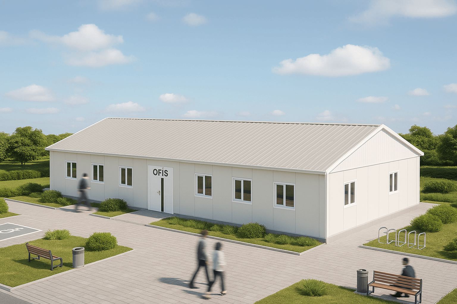 169 m² Prefabrik Ofis