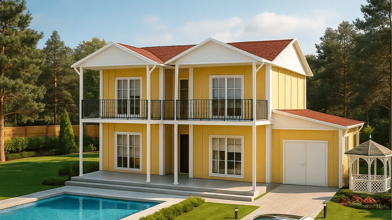 İki Katlı Prefabrik Ev Fiyatı 178 m²