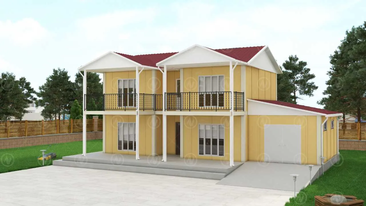 İki Katlı Prefabrik Ev Fiyatı 178 m²