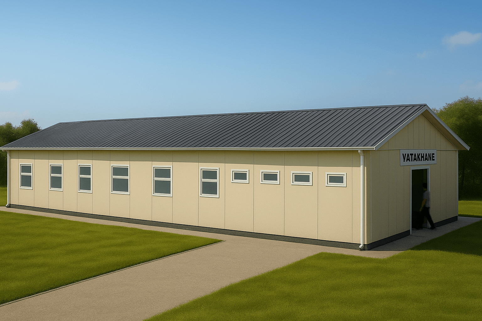 181 m² Prefabrik Yatakhane