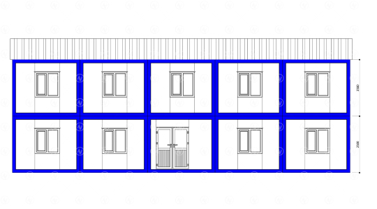 209 m² Birleşimli Ofis Konteyner