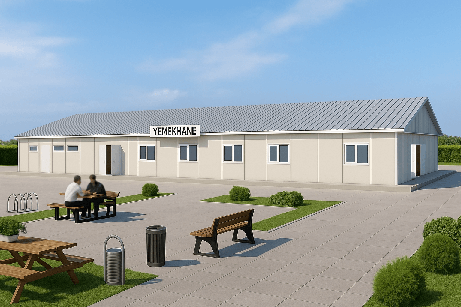 237 m² Prefabrik Yemekhane