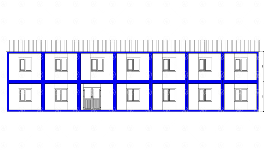 292 m² Birleşimli Ofis Konteyner