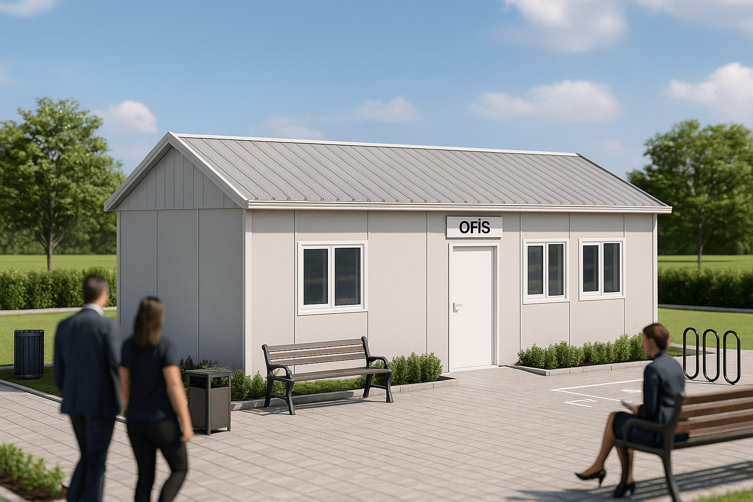 30 m² Prefabrik Ofis