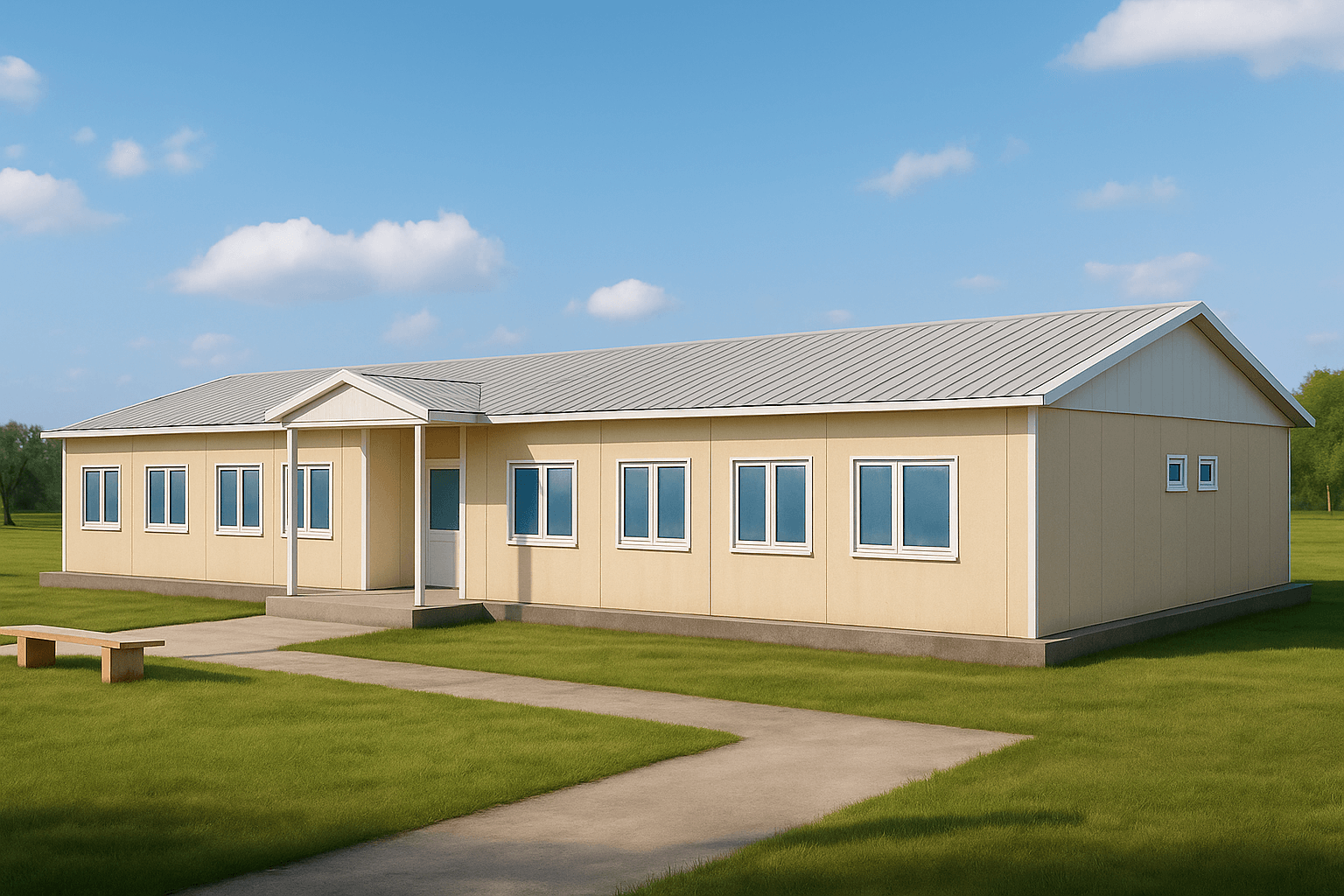 349 M² Prefabrik Okul Binası