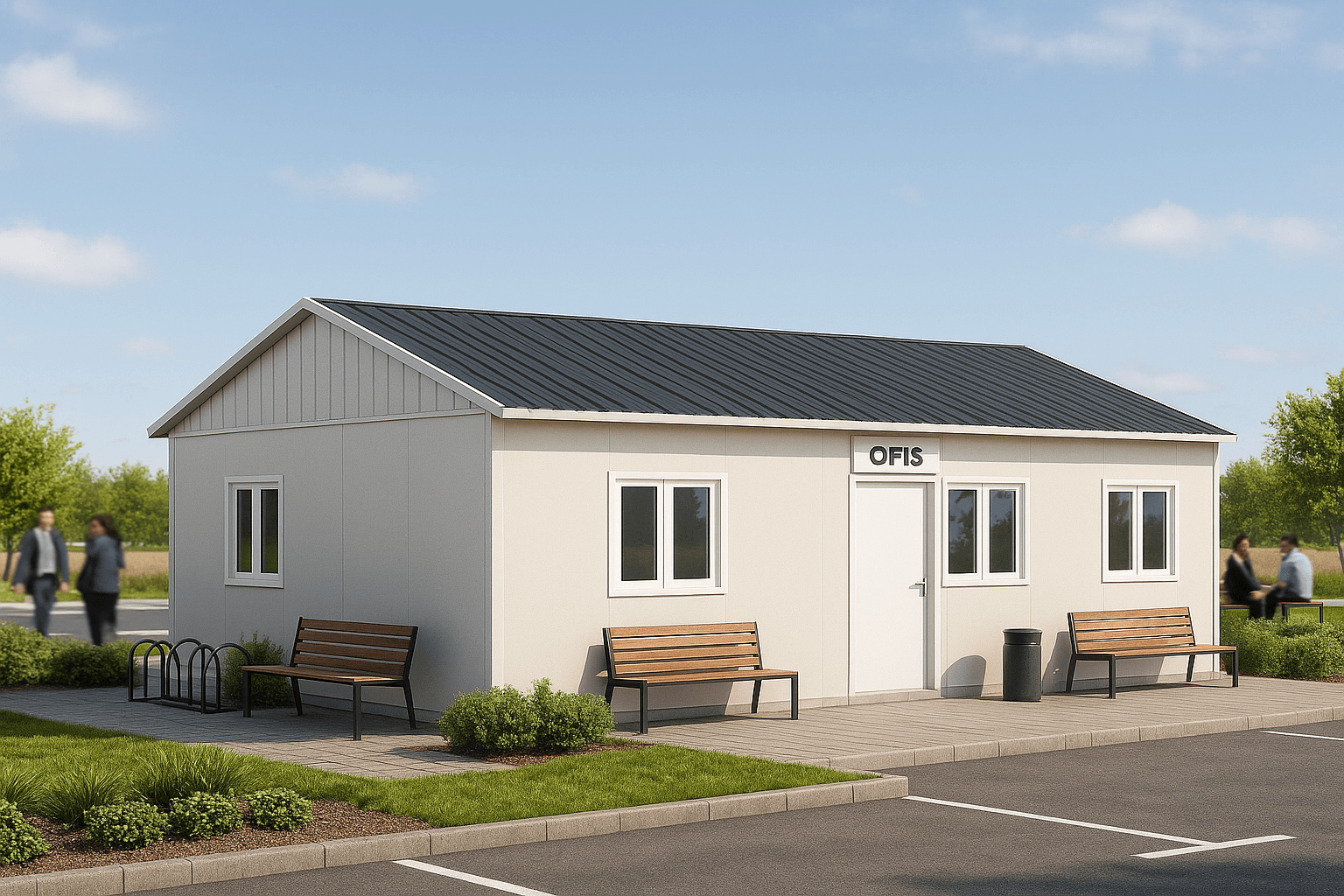 65 m² Prefabrik Ofis