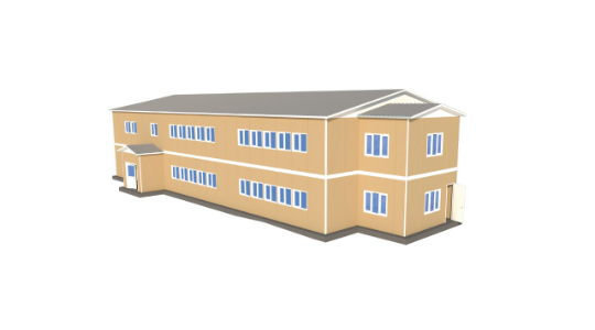 729 m² Prefabrik Okul Binası