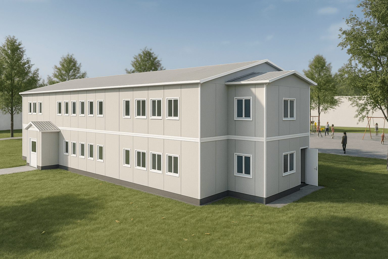 729 m² Prefabrik Okul Binası
