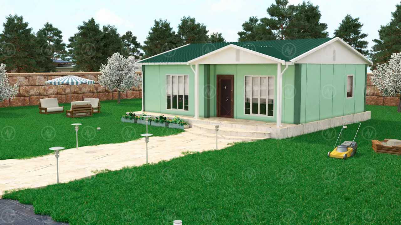 Tek Katlı Prefabrik Ev Fiyatı 74 m²
