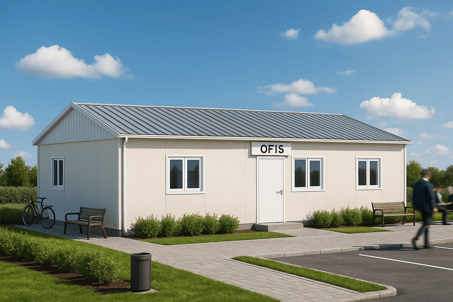 78 m² Prefabrik Ofis
