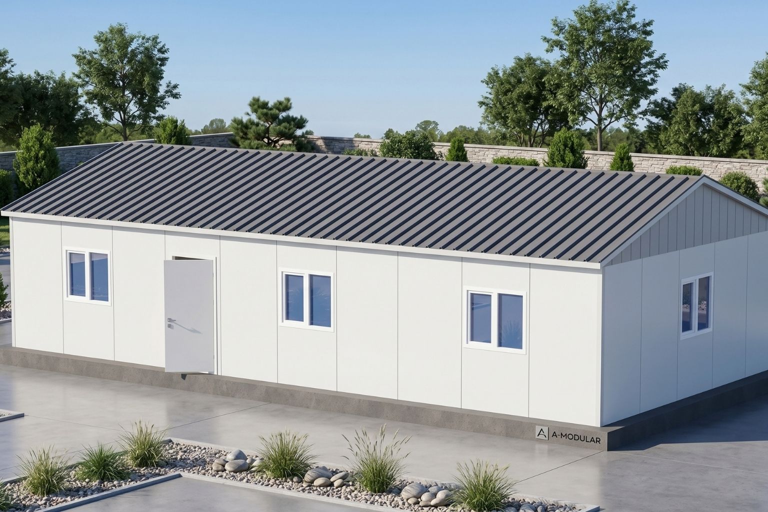 82 m² Prefabrik Ofis