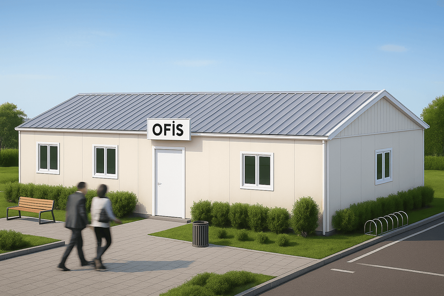 82 m² Prefabrik Ofis