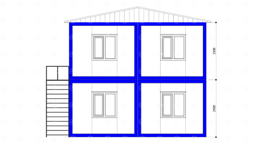 84 m² Birleşimli Ofis Konteyner