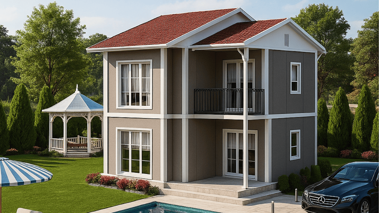 90 m² 2 Katlı Prefabrik Ev