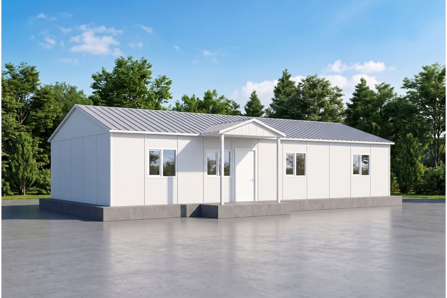 92 m² Prefabrik Ofis
