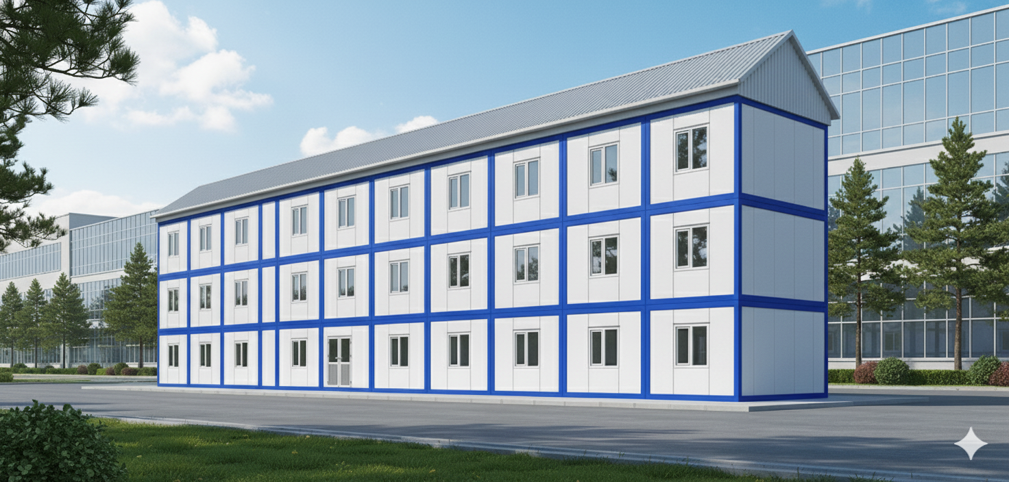 500 m² Birleşimli Ofis Konteyner