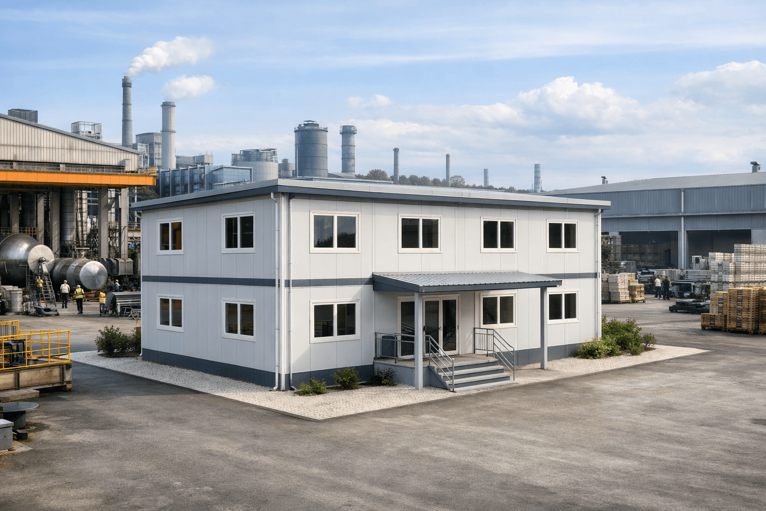 Fabrika Sahalarında Prefabrik Ofislerin Kritik Rolü