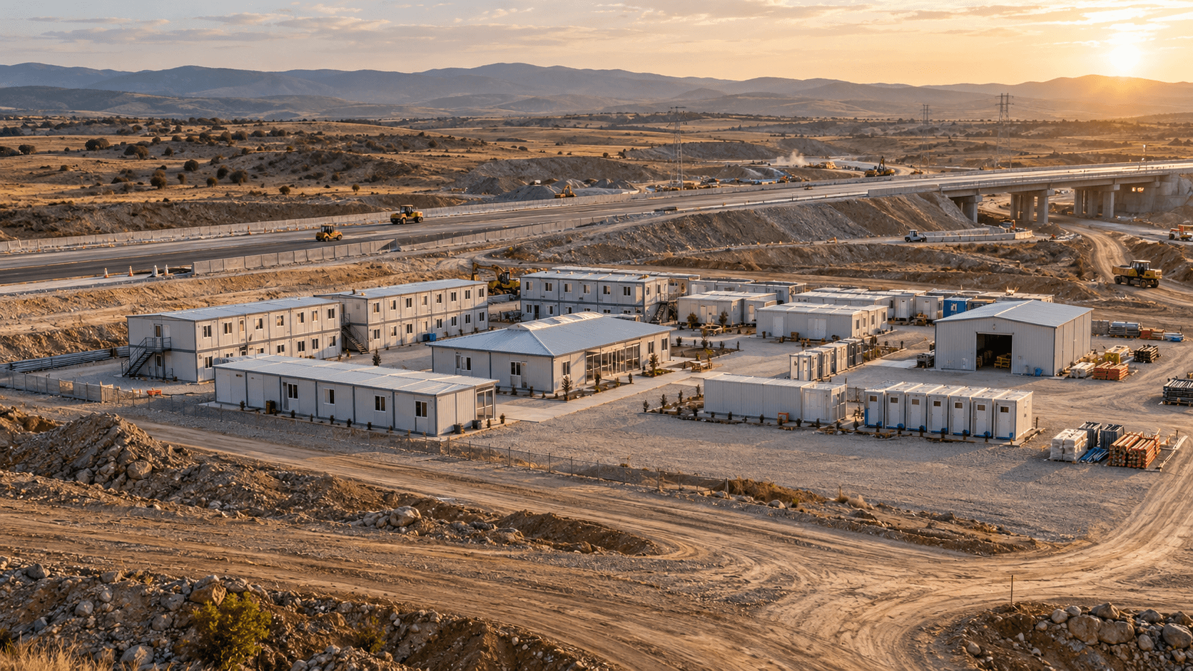 Yol ve Otoyol Projeleri İçin Prefabrik Şantiyelerin Önemi