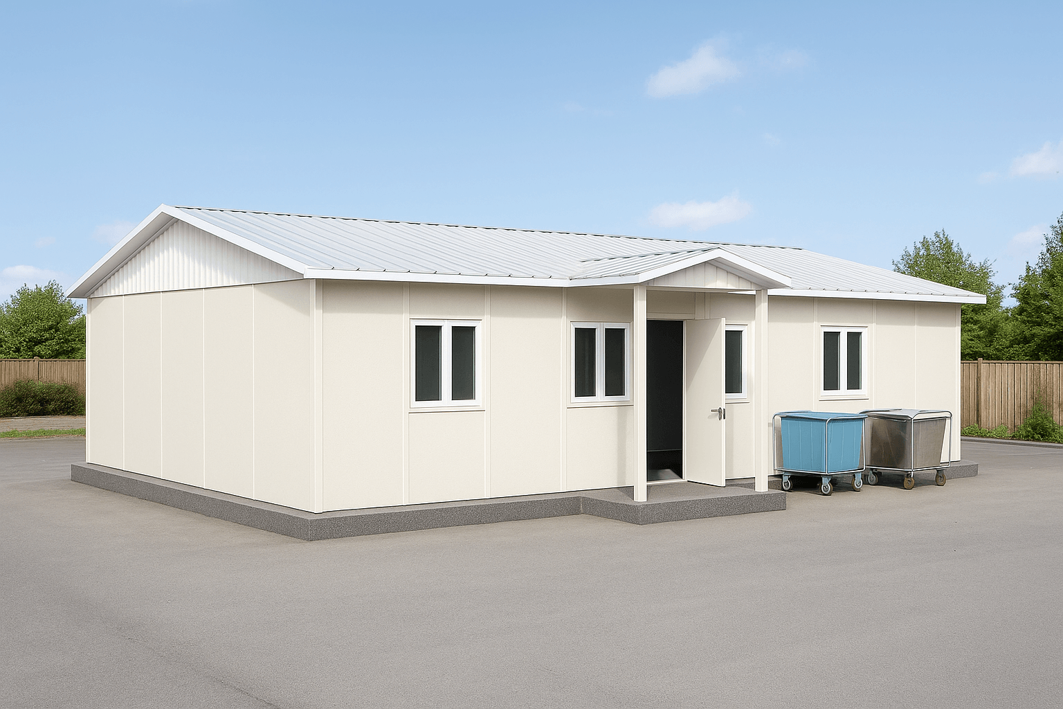 90 m² Prefabrik Çamaşırhane