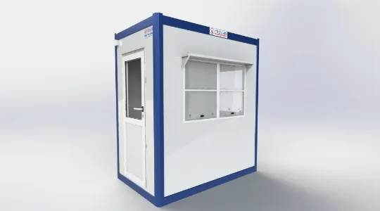 130x210 Güvenlik Kulübesi Panel Kabin